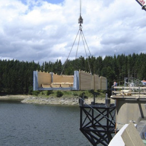 Fuß- und Radwegbrücke über die Staumauer Ottenstein