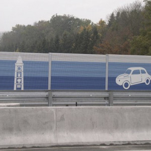 Bauprojekt Lärmschutzwände A1 West Autobahn, St. Valentin - Enns