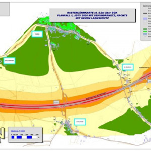 Detaillärmschutzuntersuchung S5 Stockerauer Schnellstraße, Grunddorf - Krems Ost