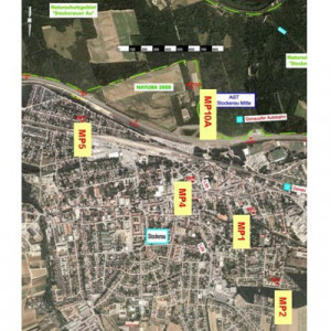 Lärmmessung A22 Donauufer Autobahn Abschnitt, AS Stockerau Ost - AS Stockerau Nord